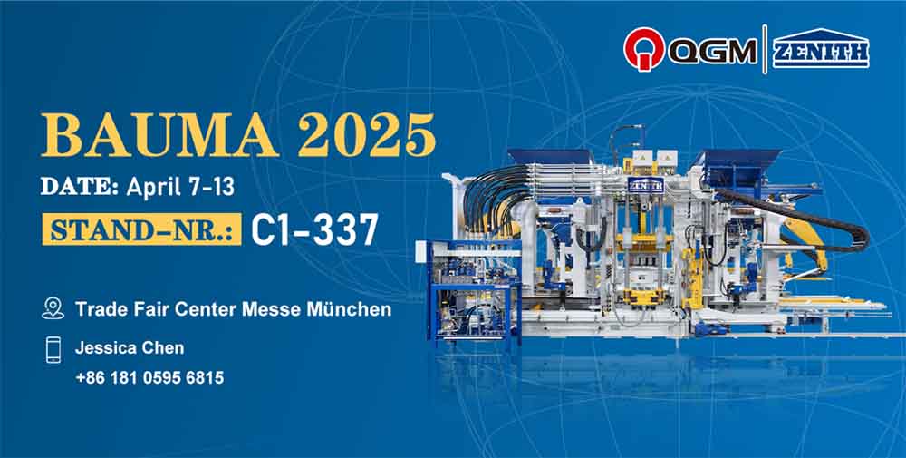 QGM brilla en Bauma 2025! O mundo céntrase no poder de fabricación de ladrillos de 